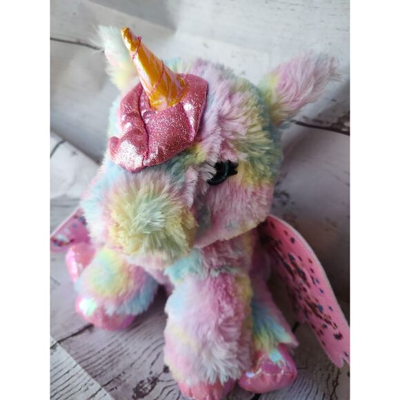 Barbie Pets Unicorn Doctor 12inch Rainbow Plush Pegasus With Animal Sounds Works - Picture 1 of 10